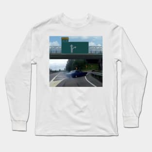 Left Exit 12 Off Ramp Meme Long Sleeve T-Shirt